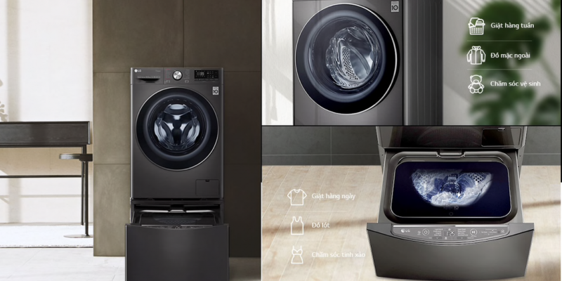 Máy giặt LG gia tăng tính năng mới hiệu quả cao