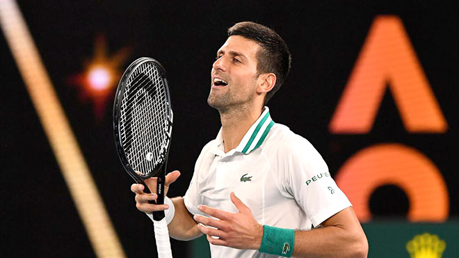 Djokovic loại Karatsev ở trận bán kết đầu tiên nội dung đơn nam Australian Open 2021