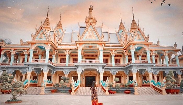 Thu hút vẻ đẹp của ngôi chùa Khmer nổi tiếng Sóc Trăng