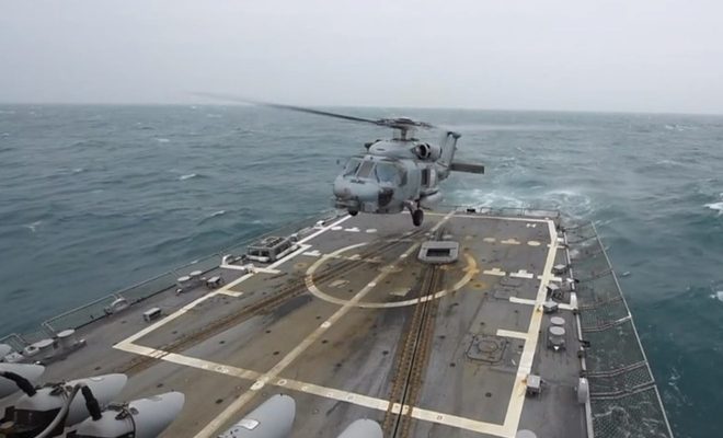 Hải quân mỹ cho tàu chiến di chuyển qua eo biển đài loan